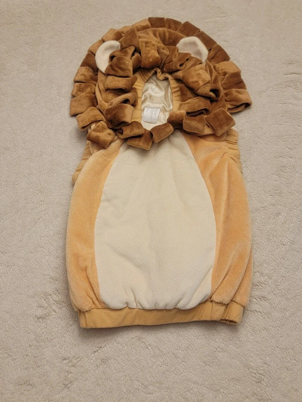 Toddler Lion Faux Fur Pull Over Sleeveless Vest Halloween Costume